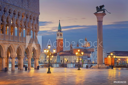 Picture of Venice Image of St Marks square in Venice during sunrise
